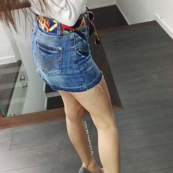 Designer Ladys Jeans Skirt from Europe - Picture 3 of 6